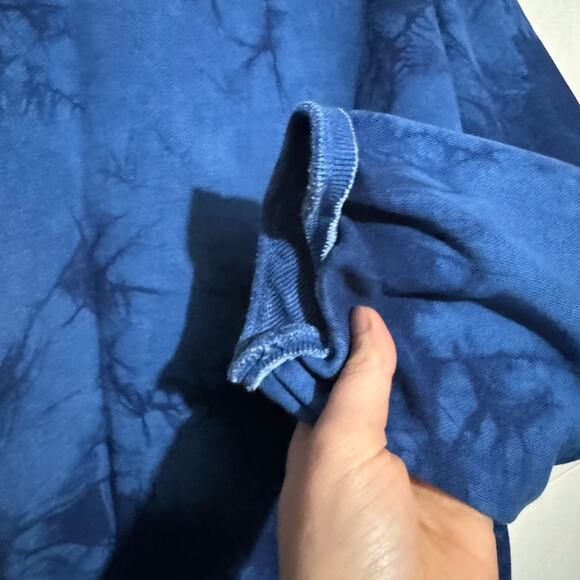 Philip Huang Camo Indigo Organic French Terry Sweatshirt Mens Size Small - Picture 9 of 11